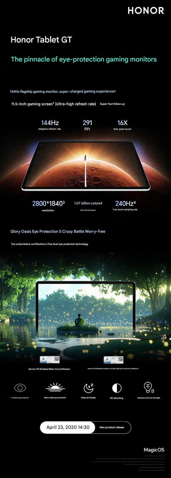(Image source: Honor - machine translated)