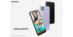 The Galaxy A22 5G. (Source: Samsung)