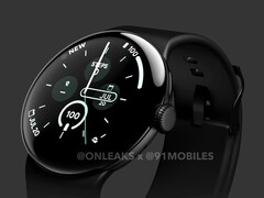 It appears that Google will maintain its existing smartwatch design language for at least another generation. (Image source: @OnLeaks & 91mobiles)