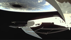 SpaceX satellite catches a glimpse of the solar eclipse (image: Starlink/X)