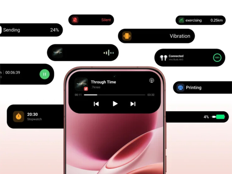 The Vivo V70 runs OriginOS 6.