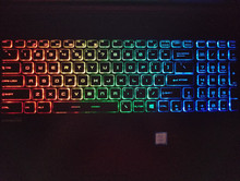 ...with attractive RGB key backlighting...