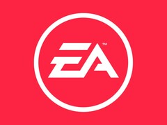 Image of the EA logo on a red background. (Image source: Electronic Arts)
