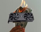 The Nvidia GeForce RTX 5090 has been almost impossible to find at the official starting price of $1,999. (Image source: Notebookcheck, Unsplash, edited)