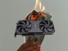 The Nvidia GeForce RTX 5090 has been almost impossible to find at the official starting price of $1,999. (Image source: Notebookcheck, Unsplash, edited)