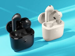 The Sennheiser Accentum Open, pictured in black and cream, has a total battery life of 28 hours. (Image source: Sennheiser)