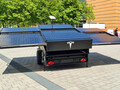 Tesla's solar panel trailer with Starlink (image: Tesla Adri/Twitter)