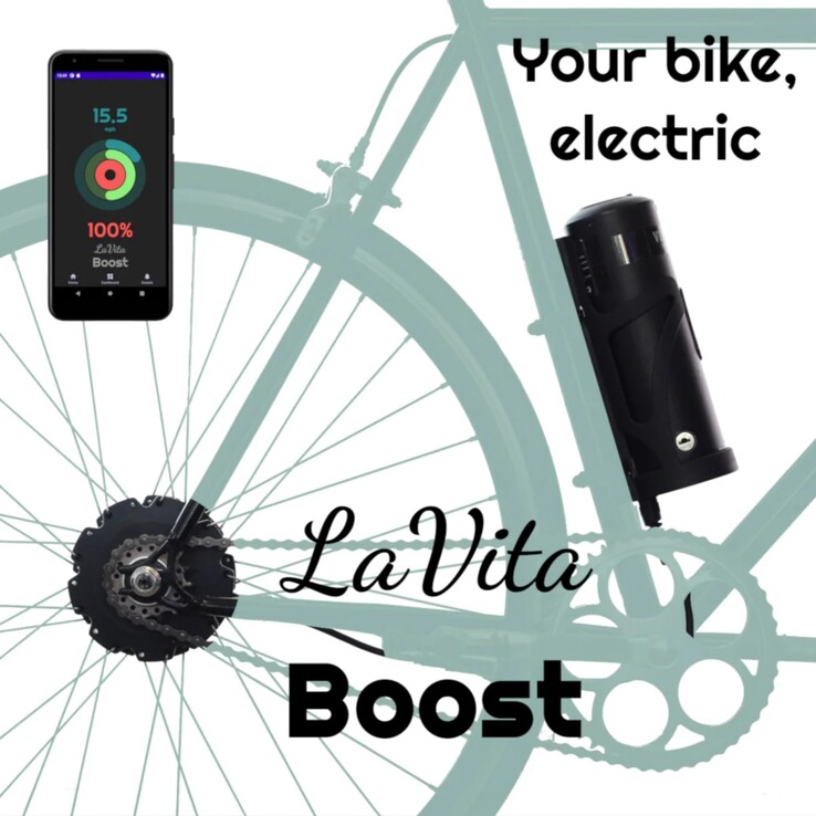 The Boost e-bike conversion kit. (Image source: Boost by La Vita)
