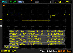 Black-white response times on OLED