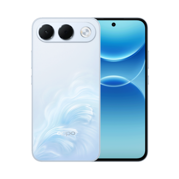 The Oppo A7 Pro in Surfing Blue.