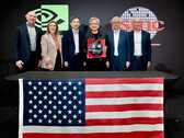 The first Blackwell AI chip wafers made by TSMC in the US. (Image source: Nvidia)