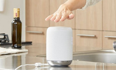 The Sony LF-S50G smart speaker can be interacted with using motion gestures. (Source: Sony)