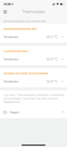 Elements App: Thermostats overview
