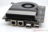 Dismantled circuit board with cooling unit