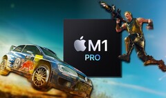 The Apple M1 Pro should easily handle casual gaming sessions for 2021 MacBook Pro users. (Image source: Apple/Codemasters/Epic - edited)