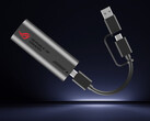 The ROG USB-C10G is a USB-C to 10GbE adapter. Pictured: a promo picture of the accessory with it's bundled cable.