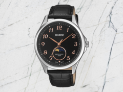 Casio’s MTP-M110L-1AV (pictured) and MTP-M110RL-5AV watches are coming soon. (Image source: Casio, edited)