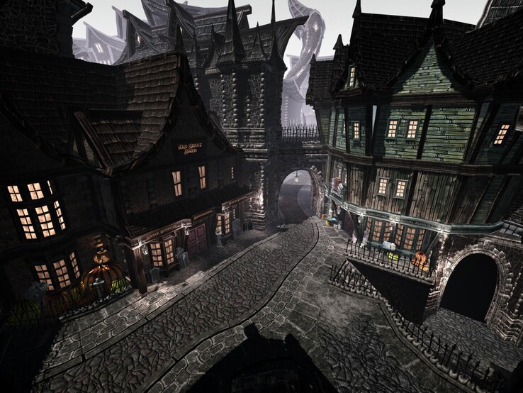 This is Nightmare Alley – although at first glance, it could easily be mistaken for Knockturn Alley from Harry Potter.