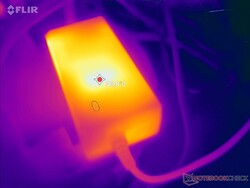 AC adapter can reach 40 C when running demanding loads