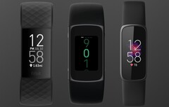 The Fitbit Charge 4 (L) and Fitbit Luxe (R) compared to the potential Fitbit Charge 5. (Image source: Fitbit/9To5Google - edited)