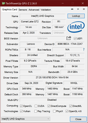 GPU-Z Intel UHD 630