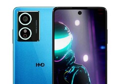 The HMD Orka reportedly offers a 108 MP main camera in the rectangular camera module. (Image source: @smashx_60)