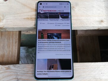 OnePlus 8 outdoors