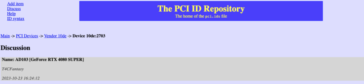 (Image source: PCI ID Repository)