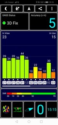 GPS test outdoors