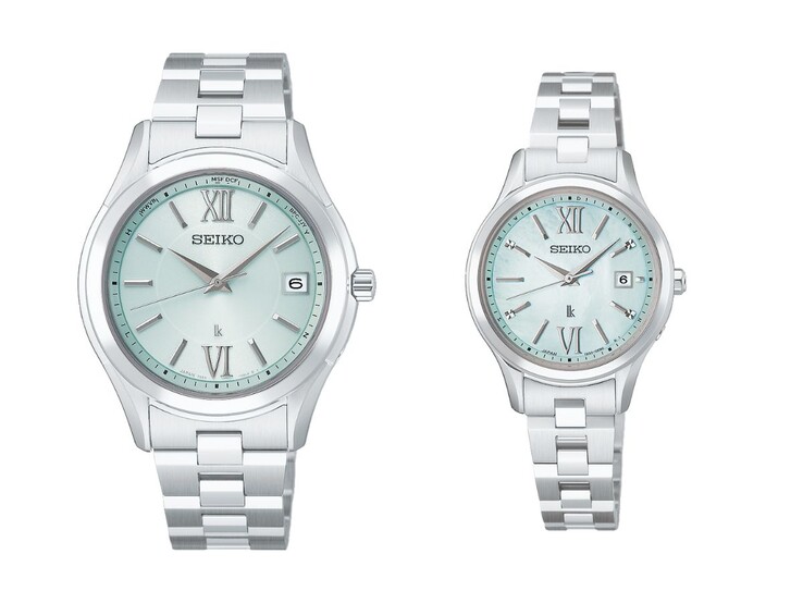 The Seiko Lukia Essential Collection Evergreen watches: HEC001 (left) and HEE001 (right)