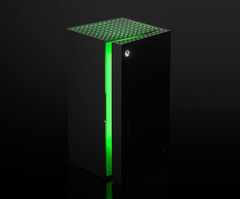 According to Microsoft, the Xbox Mini Fridge is the &#039;world&#039;s most powerful&#039; mini fridge. (Image source: Microsoft)