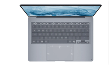 Keyboard and trackpad of the Asus Zenbook 14
