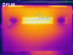 Heat development - bottom (load)