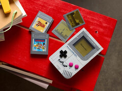 The Lego Game Boy ships with Super Mario and Zelda buildable cartridges in the box. (Image source: Lego)