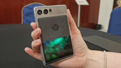 Motorola&#039;s current rollable smartphone concept. (Image source: Notebookcheck)