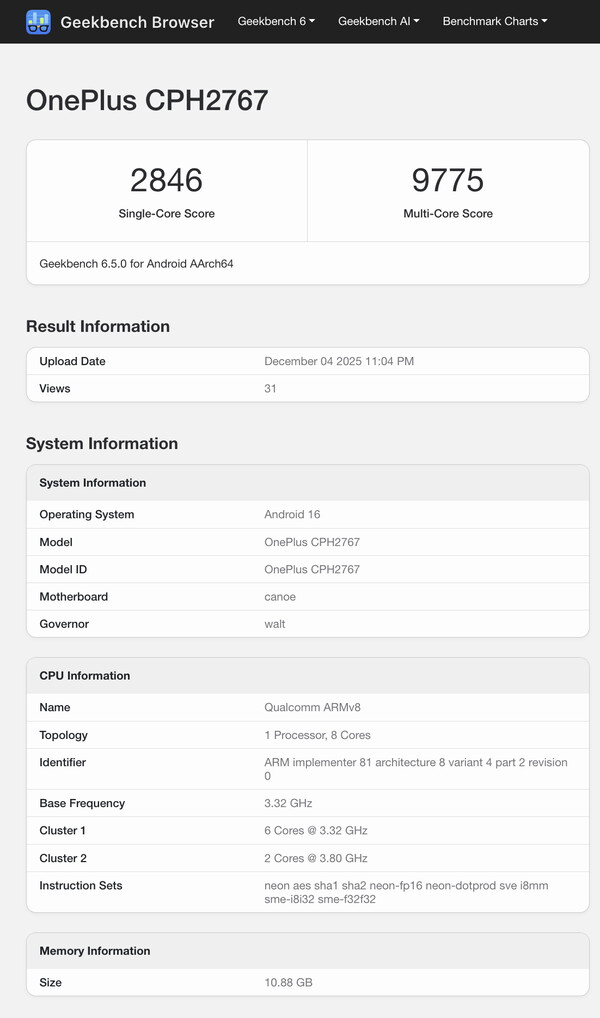 (Image source: Geekbench)