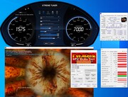System information during a FurMark PT 100% stress test