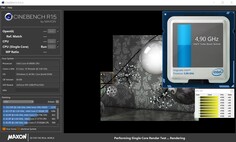 Cinebench R15 single-core rendering