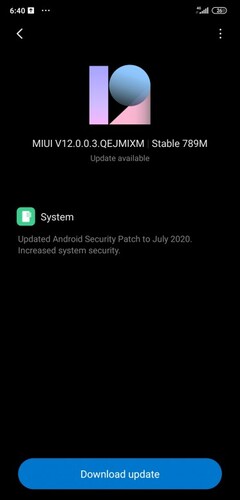 V12.0.0.3.QEJMIXM has reached Mi Pilot testers. (Image source: Mi Community)