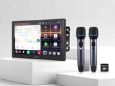 The Atoto V10 double-DIN head unit with optional AC-MICW2 wireless microphone kit brings karaoke into cars. (Image source: Atoto)