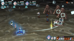 In Fantasian for Apple Arcade, monsters can be banished to the Dimengeon to await their ultimate demise collectively. (Image via Mistwalker)