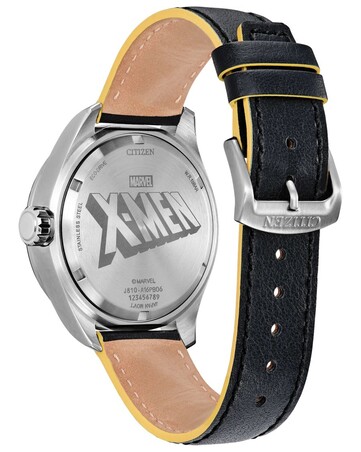 Caseback features a prominent X-Men logo