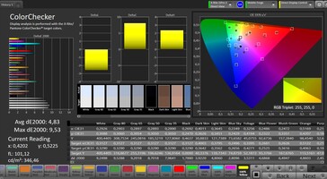 CalMAN color accuracy - "natural" color mode