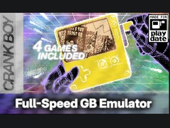 Cover art for the Crank Boy emulator announcement for the Playdate