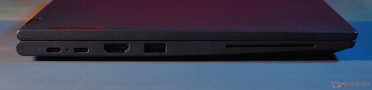 Left: 2x Thunderbolt 4, HDMI, USB A 3.2 Gen 1