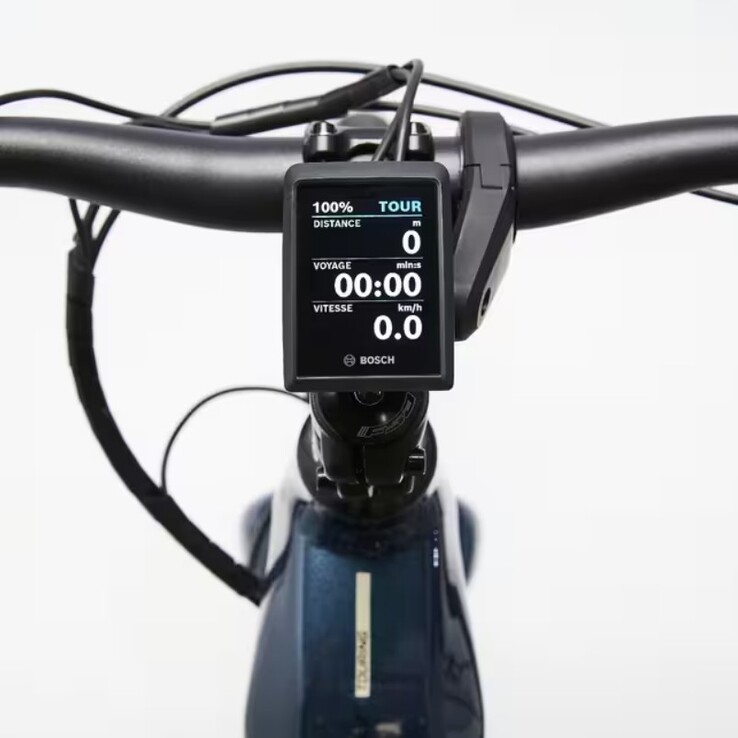The Decathlon Stilus E-Touring bike has a Bosch Kiox display. (Image source: Decathlon)