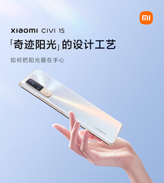 The Xiaomi Civi 1S in its &#039;Miracle Sunshine&#039; colourway. (Image source: Xiaomi)
