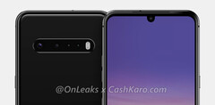 The LG G9 ThinQ, or is it? (Image source: @OnLeaks)