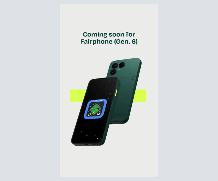 Fairphone announced on Instagram that Android 16 will be coming to the Fairphone 6 soon.