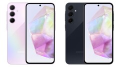 The Galaxy A35 5G is available to buy in Lilac and Navy in the US. (Image source: Samsung)